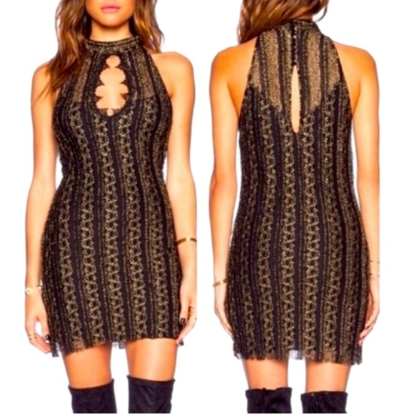 Free people gold lace mini - Picture 2 of 7